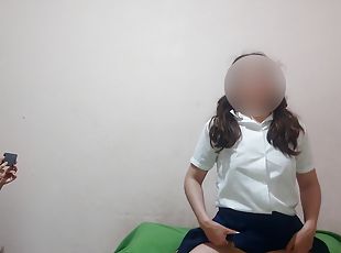 My stepfather makes me record when he fucks my stepsister - schoolg...