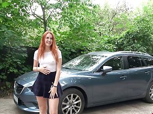 levrette, chatte-pussy, fellation, hardcore, branlette, couple, voiture, rousse, pute, chevauchement