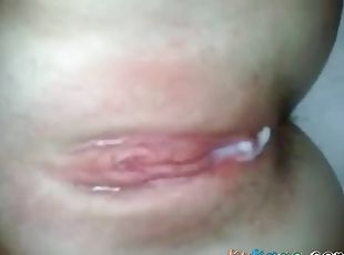 levrette, chatte-pussy, amateur, ejaculation-sur-le-corps, hardcore, maison, ejaculation-interne, couple, naturel, rasé