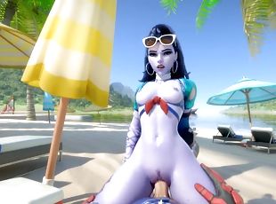 Cock hungry Overwatch babes enjoying deep pussy pounding from huge ...