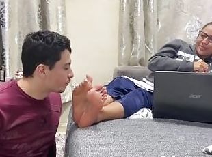 Goddess Kiffa Real Life - Kiffa Ignores Foot slave while he licks w...