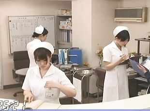 asiatisk, sygeplejerske, hardcore, japans, hospital, uniform, realitet