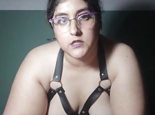 BBW hairy Latina hands out discipline - femdom, domme, spanking, JO...