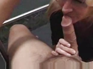 Mature oral and a facial cumshot