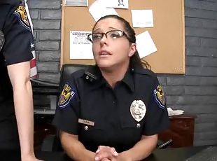 Two Hot and Horny Police Officers Fucking Two Criminal Cocks