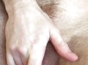Horny FTM self fuck with huge clit T-dick