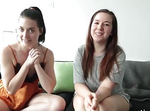 Nervous Babe Has Her First Lesbian Sex Experience - German amateur ...