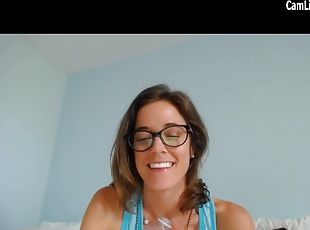 masturbation, maigre, ados, webcam, solo, glamour, petits-seins