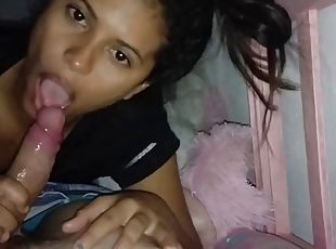 amateur, fellation, ejaculation-sur-le-corps, ados, latina, hirondelle, sur-le-visage, ejaculation