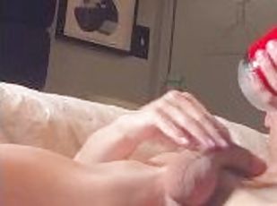 cumshot, gigantisk-kuk, gay, porrstjärna, avrunkning, pov, college, ensam, gym, twink