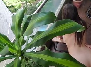 REAL 18 YEAR OLD GIRL HAS SEX OUTSIDE ON THE BALCONY (JiGGLY ASS & ...