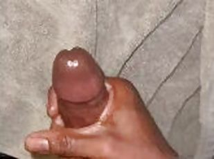 masturbācija-masturbation, amatieris, spermasizšāviens, melns-ebony, milzīgs-dzimumloceklis, solo, penis