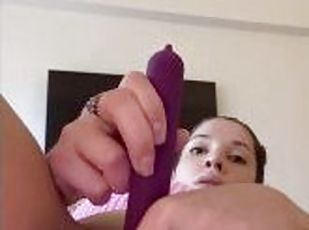 masturbation, fitta-pussy, kvinnligt-sprut, anal, leksak, dubbel, fötter, pov, fetisch, liten