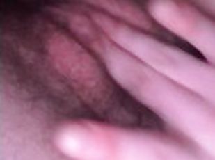 klitoris, mastürbasyon-masturbation, boşalma, amatör, genç, parmaklama, azgın, tek-kişilik, küçük-memeler
