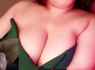 MILF Hot Stepmom show her Big Boobs & helps stepson cum on video ca...