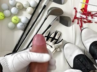 TEASER - Do you like Golfing? ????? Jerking my big cock with a golf...