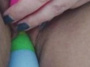 cul, clito, masturbation, orgasme, chatte-pussy, amateur, jouet, belle-femme-ronde, ejaculation, gode