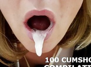 100 Times Swallowed COMPILATION, Blowjob, Cumshot , Oral Creampie, ...