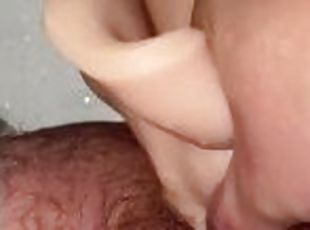 bad, klitta, hårig, masturbation, fitta-pussy, strap-on, amatör, leksak, avrunkning, pov