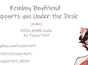 Femboy Boyfriend Supports you Under the Desk  [m4m] [hentai audio] ...