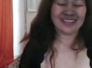 asiático, esposa, amador, vintage, webcam