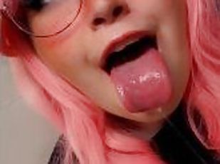 Here are all the ahegao snaps I tease my stepbro with... Would you ...