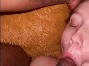 amatør, blowjob, stor-pikk, deepthroat, compilation, pov, cum, blond, fantasi, søt