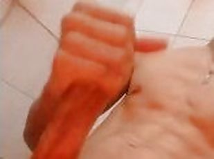 asiatisk, masturbation, amatör, mogen, cumshot, gay, avrunkning, ensam