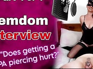 Femdom Q&A Interview from Real Couple Homemade Amateur Chastity Fac...