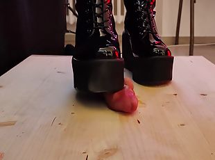 Platcrush Bootjob In Platform Knee Sexy Heels With Tamystarly - (ed...