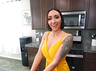 HD POV video of tattooed Blaire Johnson with big tits being fucked