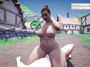 Feign PC game by Slaen Patreon gameplay PAWG BBW cowgirl facesittin...