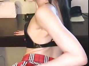 Big dick bitch korean slut rides dick with her tiny pussy until she...