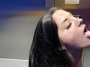 utendørs, amatør, blowjob, pov