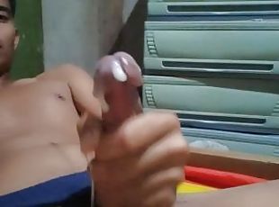 masturbation, ejaculation-interne, secousses, ejaculation, attrapée, solo, lait, philippine