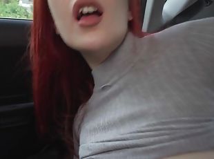 Redhead chick smashed by driving dude in missionary