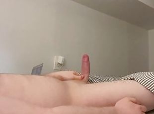 College Boy gets Hard watching Porn and can't stop Himself from Cum...