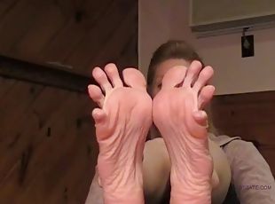 Toe stretch with Ariel