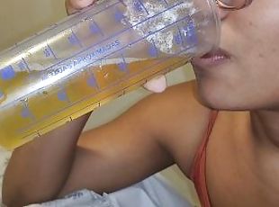 amatør, blowjob, ebony, svart, svelging, slave, ludder, datter, toalett, frekk