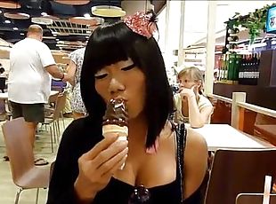 offentlig, transvestit, amatør, teenager, ladyboy, thailænder, ung-18