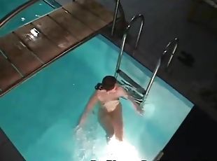 Drunk Neighbors Spycam Caught Night Pool Orgy