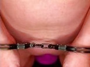 masturbation, chatte-pussy, amateur, jouet, bdsm, salope, point-de-vue, chevauchement, gode, bondage