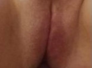 Horny wife jumped on my big cock for the first time and she did thi...