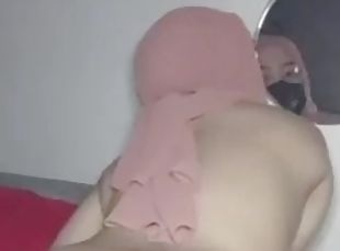 Indonesian Live Masturbation  Hijab With Bottle