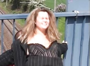 Incredible hot curvy BBW hungry for cock in intense public sex session