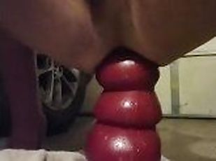 extrem, gigantisk, anal, leksak, gay, dildo, ensam