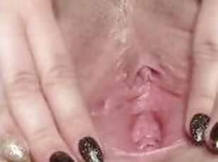 clitoris-bagian-atas-vagina-paling-sensitif, ayah, mastubasi, orgasme, vagina-pussy, muncrat, amatir, seorang-diri, ayah-daddy, basah