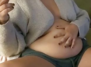 Latina belly stuffing
