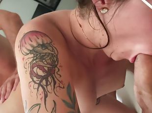 arsch, dilettant, immens-glied, verrückte, 3etwas, doppelklicken, gesichtspunkt, gesichts, brunette, tattoo