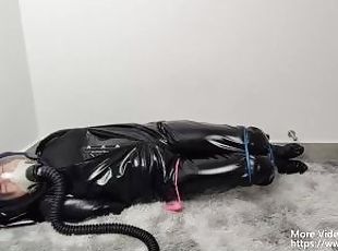 asiatique, masturbation, orgasme, amateur, japonais, bdsm, fétiche, latex, solo, bondage